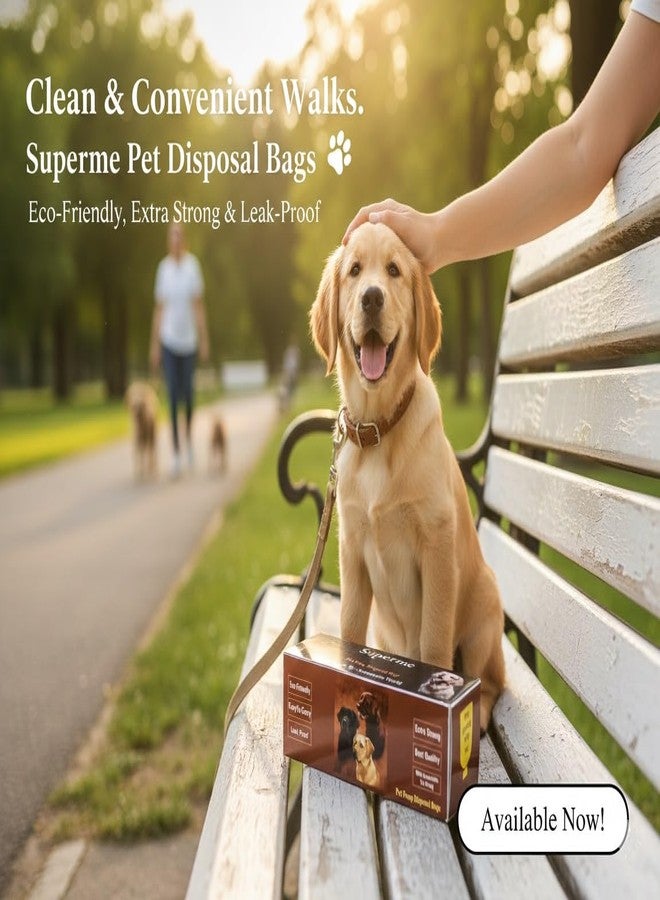 Superme Dog Poop Bags | Pack of 2 Boxes (60 Bags) Size 17 in X 19 in | Leak-Proof Bags for Discreet Disposal of PET Poop | Specially Designed for Big Size Dogs | Dog Potty Picker Bag - Image 3